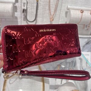 New Michael kors Jet Set Travel Large Logo Wristlet